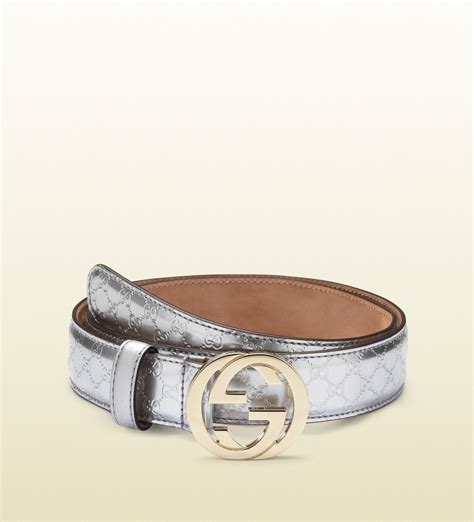 silver gucci belt womens